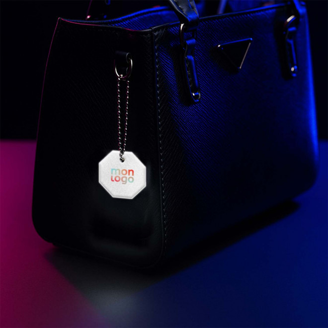 PORTE CLE REFLECHISSANT NORME PERSONNALISE 'SIMI'