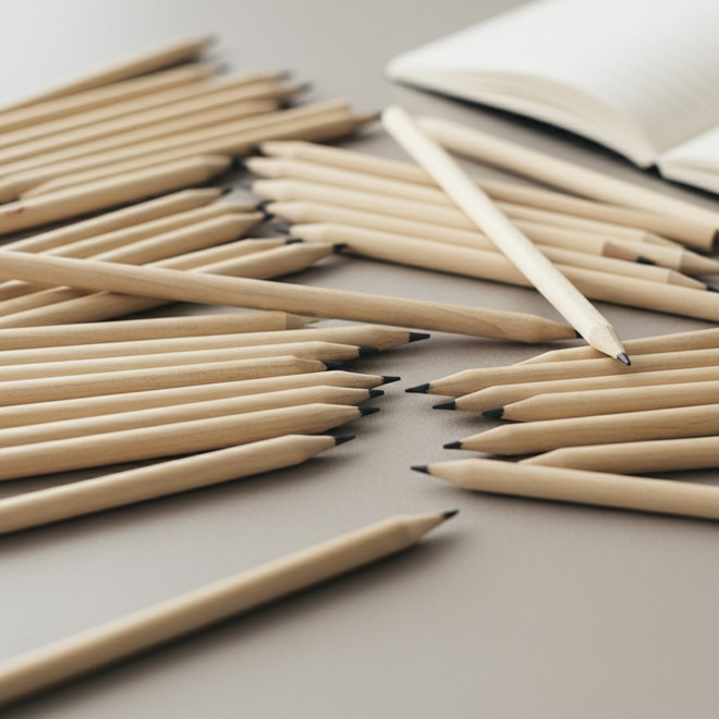 LOT DE 100 CRAYONS A PAPIER PERSONNALISABLE 'IKA'