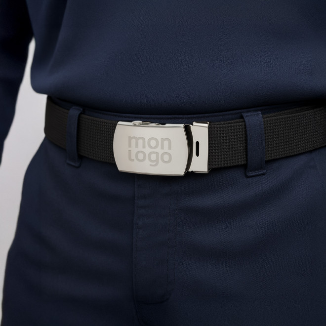 BOUCLE DE CEINTURE BRILLANTE PERSONNALISABLE 'MILITOS'