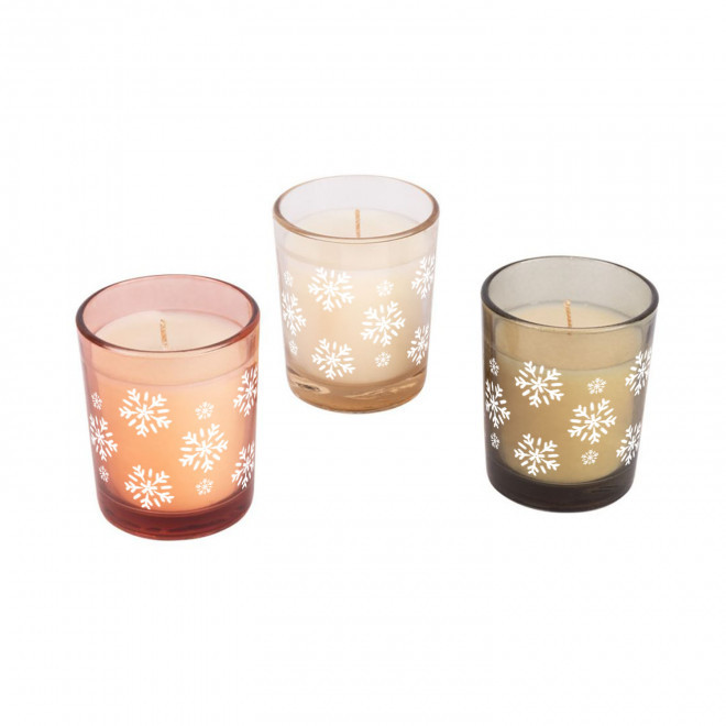 BOUGIE PARFUMEE EN VERRE PERSONNALISABLE 'COSYO NOEL'