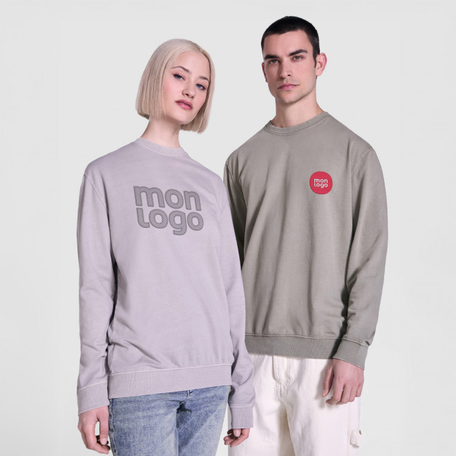 SWEAT COL ROND MIXTE PERSONNALISABLE 'JAYA'