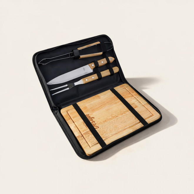 SET BARBECUE PERSONNALISABLE 4 PIECES 'RIBS'