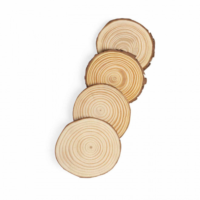 SET PERSONNALISABLE 4 SOUS BOCK PIN NATUREL 'PINO'