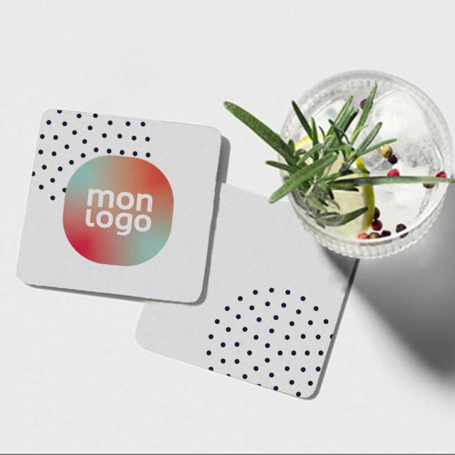 SOUS BOCK MIF EN VINYLE PERSONNALISABLE 'BINOU FORME'