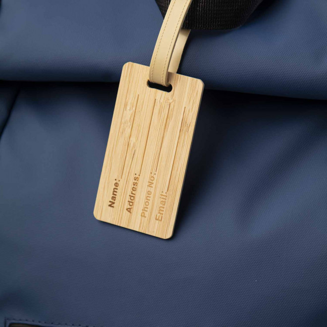 ETIQUETTE A BAGAGES PERSONNALISABLE 'ILAM BAMBOU'