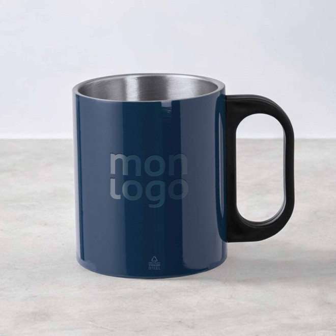 MUG INOX RECYCLE PERSONNALISE 300 ML 'NEBEL'
