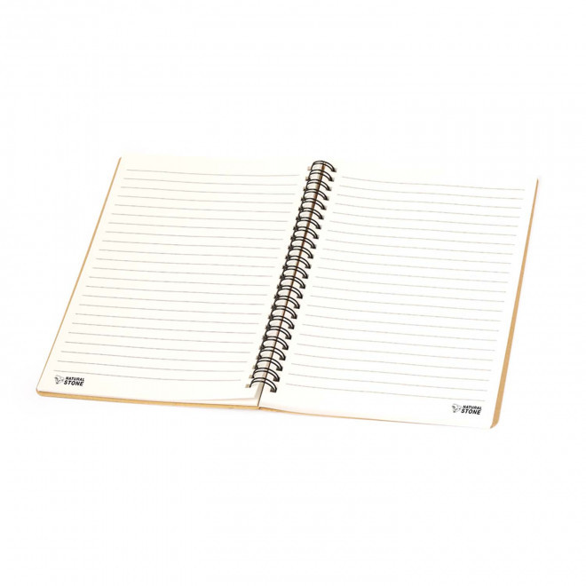 CARNET A SPIRALE PERSONNALISE PAPIER DE PIERRE 'PIETRO'