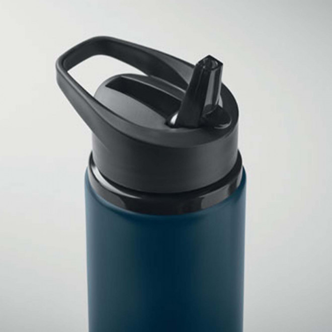 BOUTEILLE PERSONNALISABLE EN ACIER AVEC PAILLE 'FRIG'