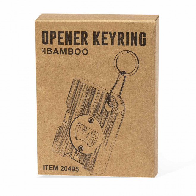 NIVEAU A BULLE DECAPSULEUR PERSONNALISE EN BAMBOU 'SPIRAN MINI'