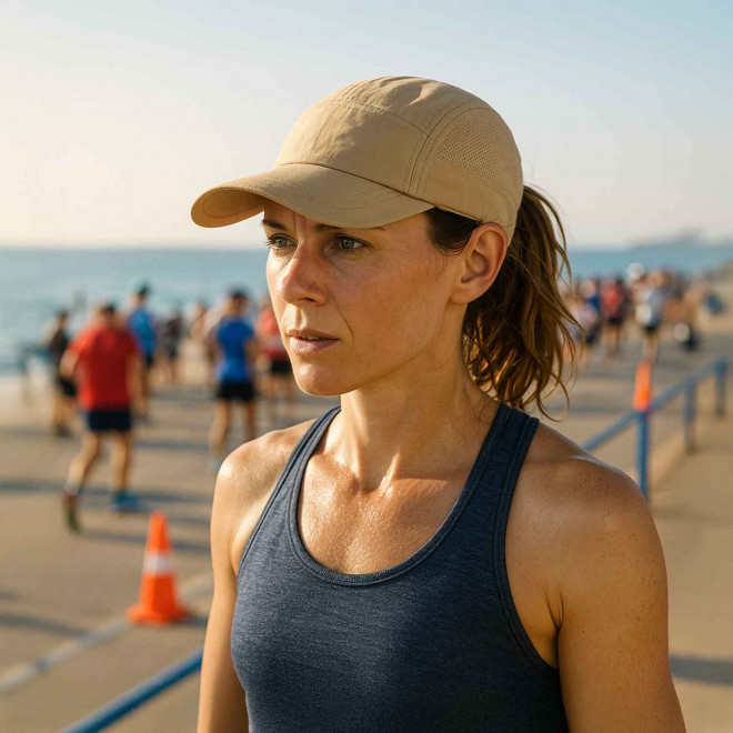 CASQUETTE DE SPORT PLIABLE PERSONNALISABLE 'CARUN PLIABLE'