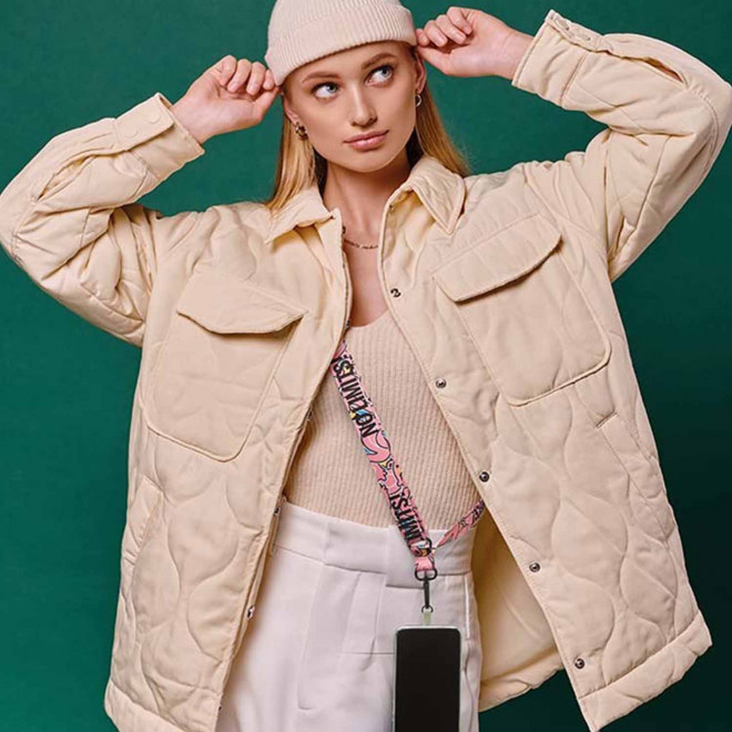 TOUR DE COU TELEPHONE PUBLICITAIRE 'OBLU'