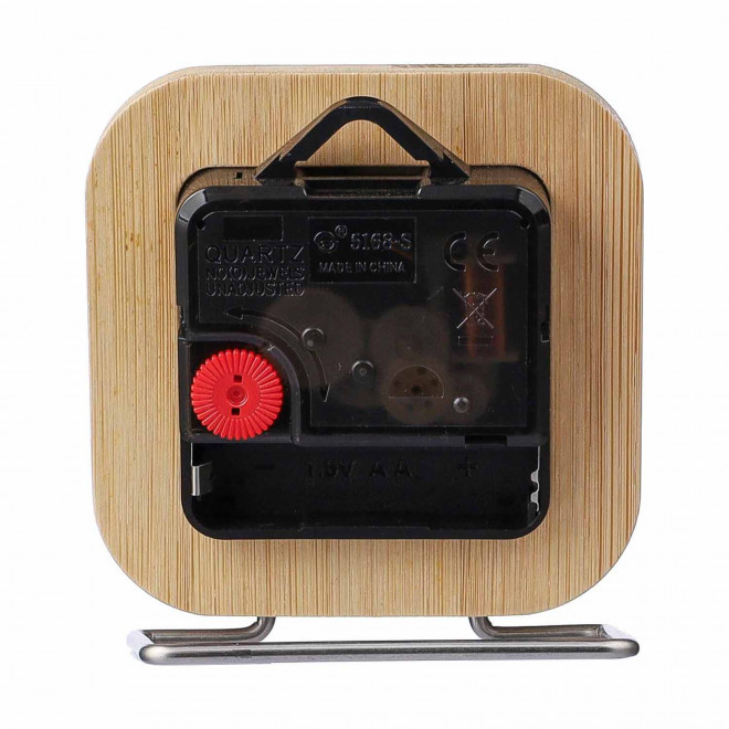 HORLOGE DE BUREAU PERSONNALISEE EN BAMBOU 'RELOJ' 