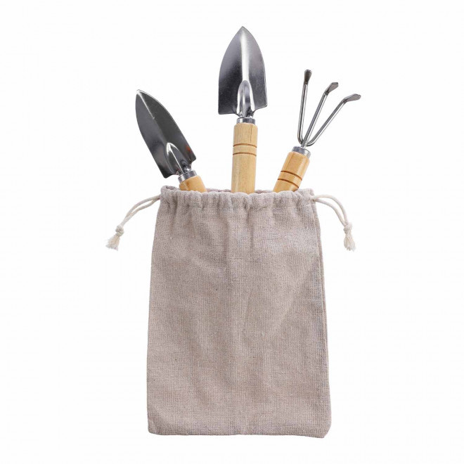 SET DE JARDINAGE AVEC POCHON PERSONNALISABLE 'BULBY'