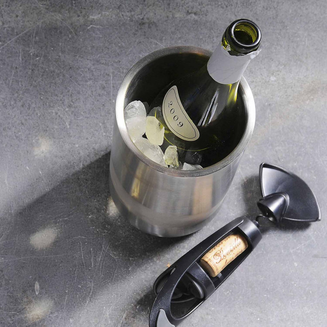 SEAU A GLACE PERSONNALISABLE EN ACIER RECYCLE 'STEELCOL' 