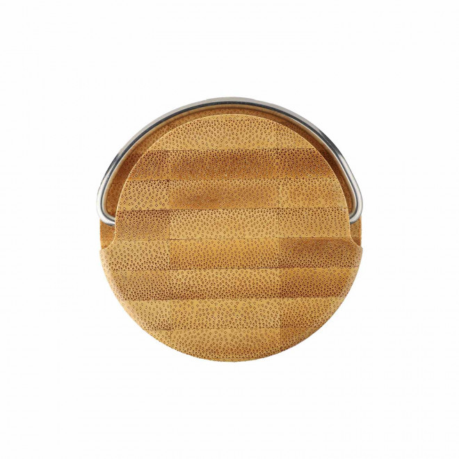 BOUTEILLE PERSONNALISABLE EN VERRE ET BAMBOU 500ML 'BALS'