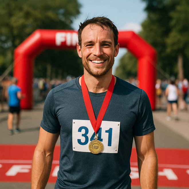 MEDAILLE EN METAL PERSONNALISABLE 'TIPTOP'