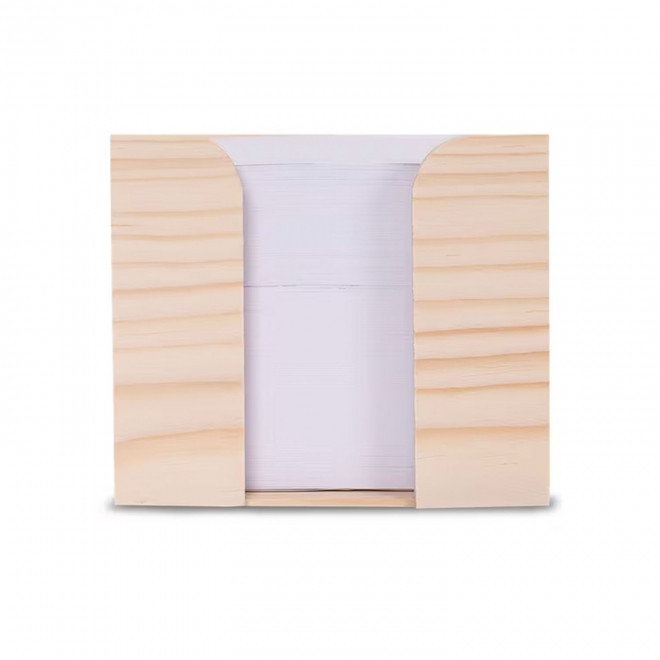 BLOC PAPIER RECYCLE PERSONNALISE 'CUBI WOOD'