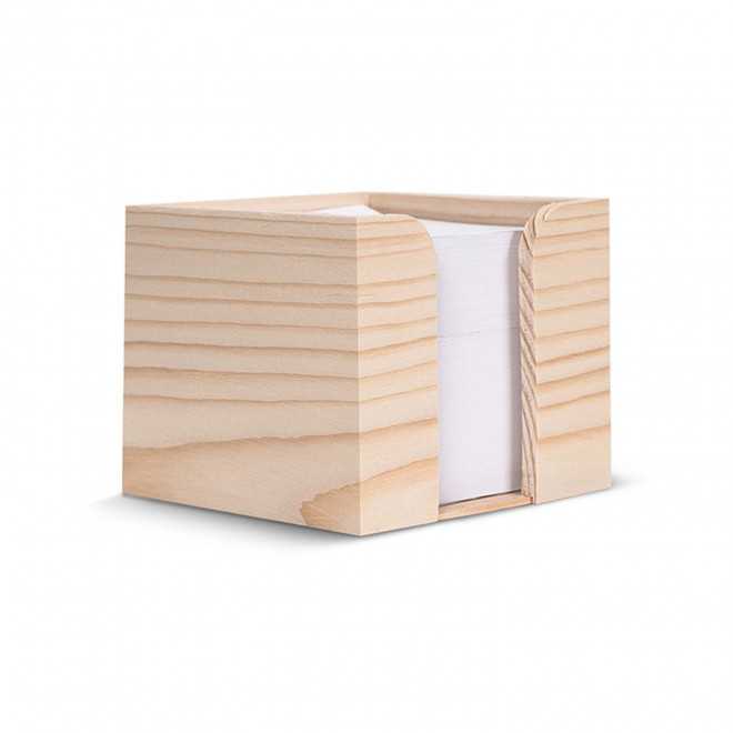 BLOC PAPIER RECYCLE PERSONNALISE 'CUBI WOOD'