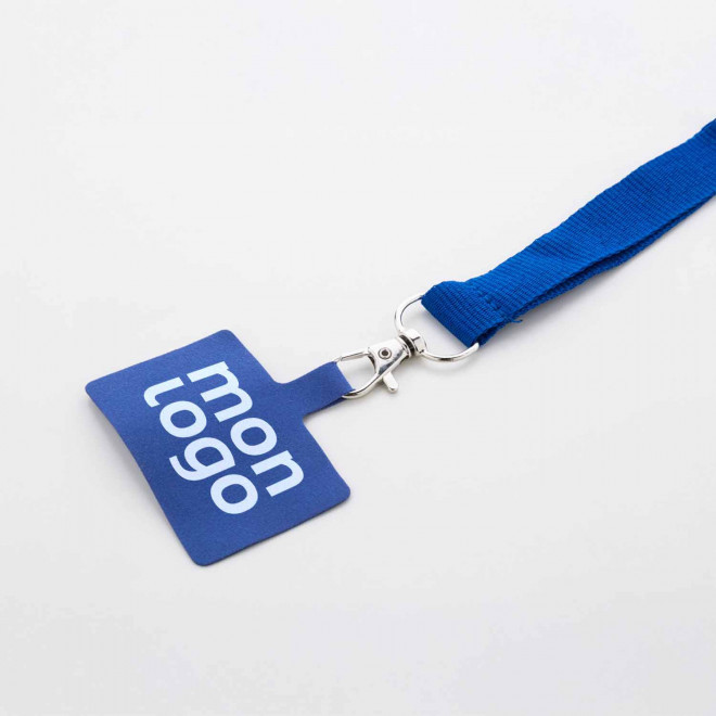 TOUR DE COU TELEPHONE PERSONNALISABLE 'BASICLAN COLOR'