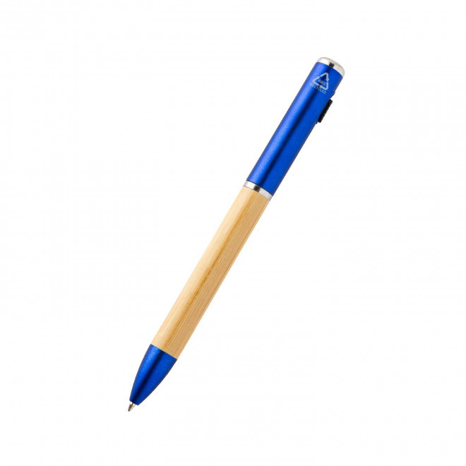 STYLO ALU RECYCLE AVEC LAMPE PERSONNALISABLE 'LEVO BAMBOU'