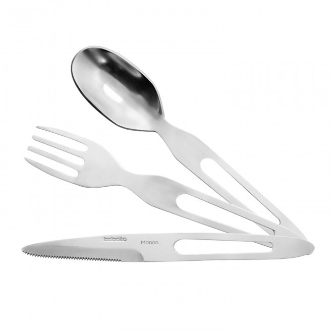 SET PERSONNALISABLE DE COUVERTS METAL 'TIMO RPET'