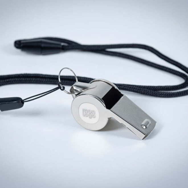 SIFFLET TOUR DE COU PERSONNALISABLE 'SIFFLE METAL'