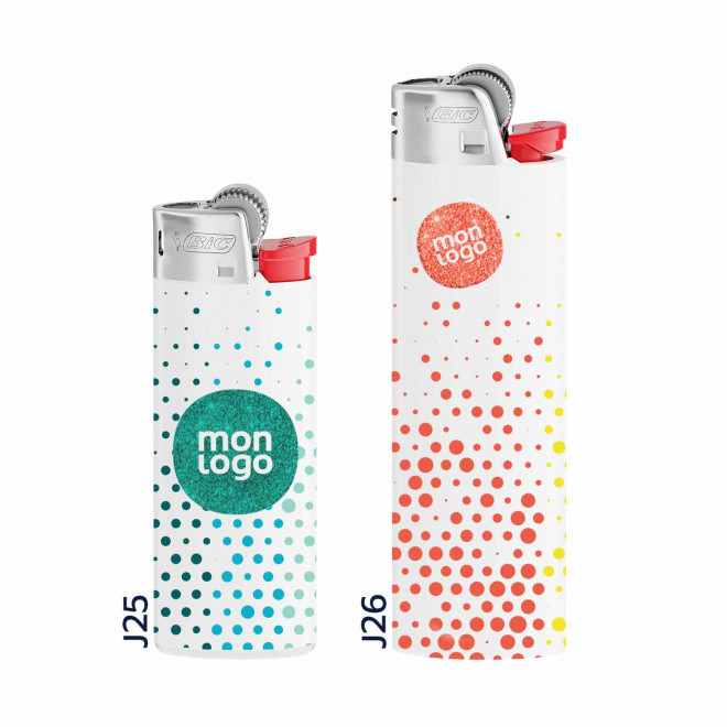 BRIQUET PERSONNALISABLE BIC® PAILLETTES 'FIREFLAMME'