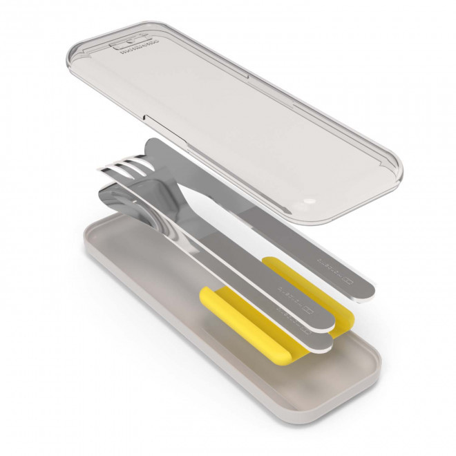 SET PERSONNALISABLE DE COUVERTS EN INOX 'SLIM BOX'