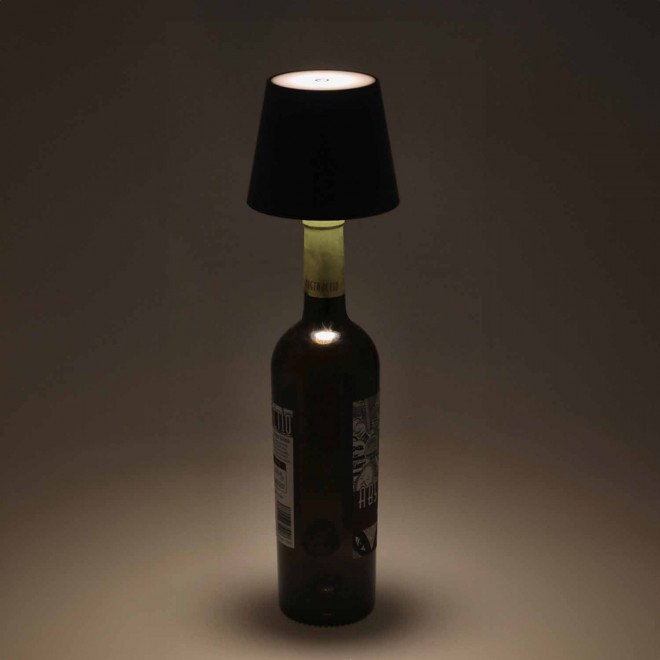 LAMPE DE TABLE POUR BOUTEILLE PERSONNALISABLE 'TAILLIGHT'