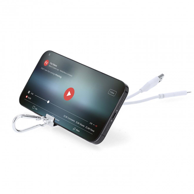 HUB DOUBLE USB ET SUPPORT TEL PERSONNALISABLE 'JOCKOU'