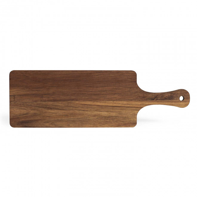 PLANCHE A DECOUPER PERSONNALISABLE EN ACACIA 'AKI POIGNEE'
