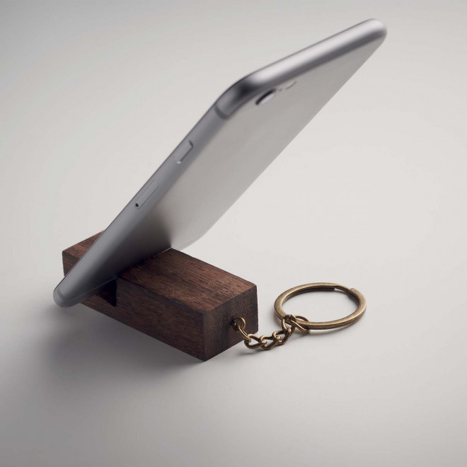 PORTE CLE PERSONNALISABLE EN NOYER 'GRINUS PLUS'