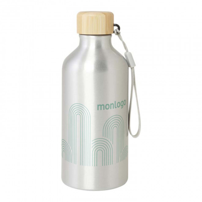 GOURDE 500 ML PERSONNALISABLE 'MORA RECYCLE CORDE' 