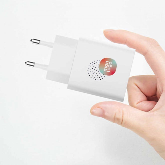 PRISE SECTEUR 20W PERSONNALISABLE 'BOLT'