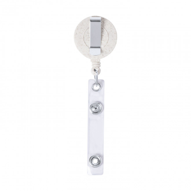 PORTE BADGE DEROULEUR PUBLICITAIRE 'SHAKI BAMBOU'