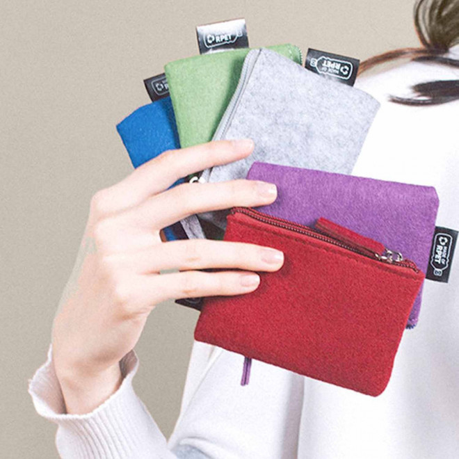 PORTE MONNAIE PERSONNALISE EN FEUTRE 'REDDY COULEUR'