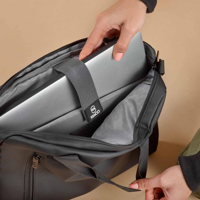 SACOCHE ORDINATEUR WATERPROOF PERSONNALISABLE 'MANHATTAN'