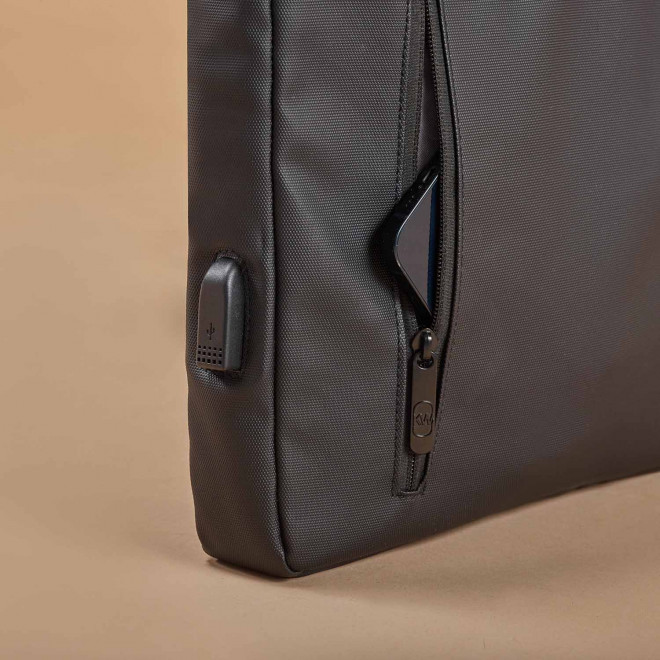 SACOCHE ORDINATEUR WATERPROOF PERSONNALISABLE 'MANHATTAN'