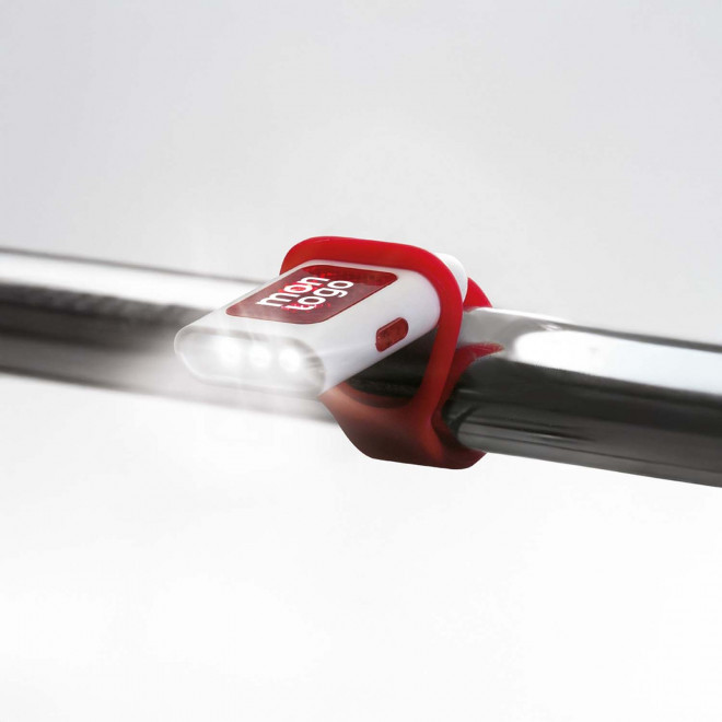 LAMPE PLIABLE POUR VELO PERSONNALISABLE 'LUZI'