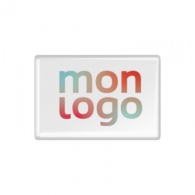 MAGNET EN ACRYLIQUE RECTANGLE 3D PERSONNALISABLE 'COURSAS'