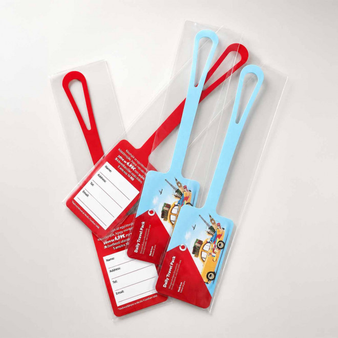 ETIQUETTE A BAGAGE PERSONNALISABLE EN PAPIER ' VIAJOS'