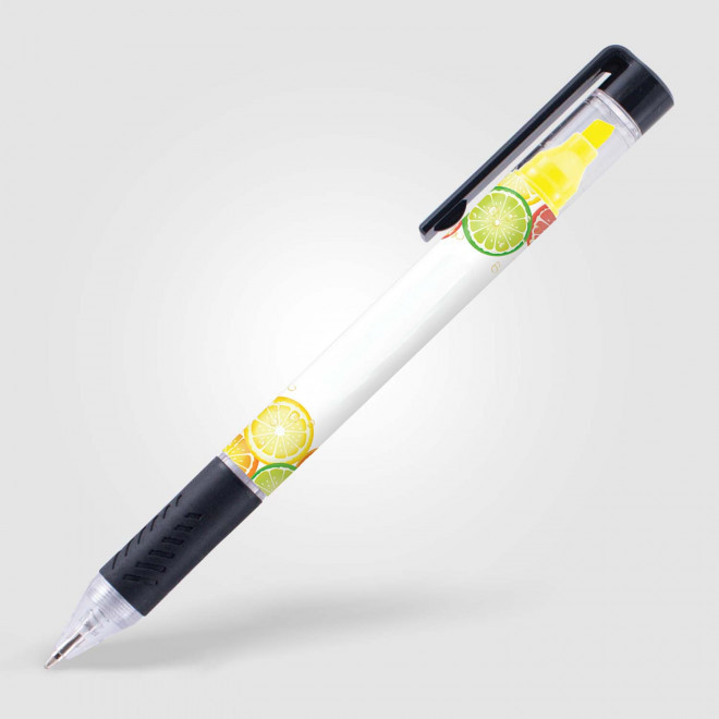 STYLO/SURLIGNEUR PERSONNALISABLE 'BERGUI BLACK'