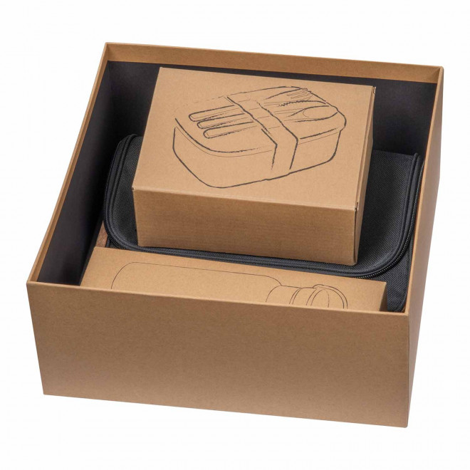 COFFRET PERSONNALISE BOUTEILLE LUNCH BOX SAC 'SOUS'