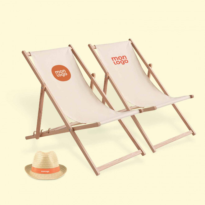 LOT 2 CHILIENNES ET 50 CHAPEAUX PERSONNALISABLE 'HURVOX'