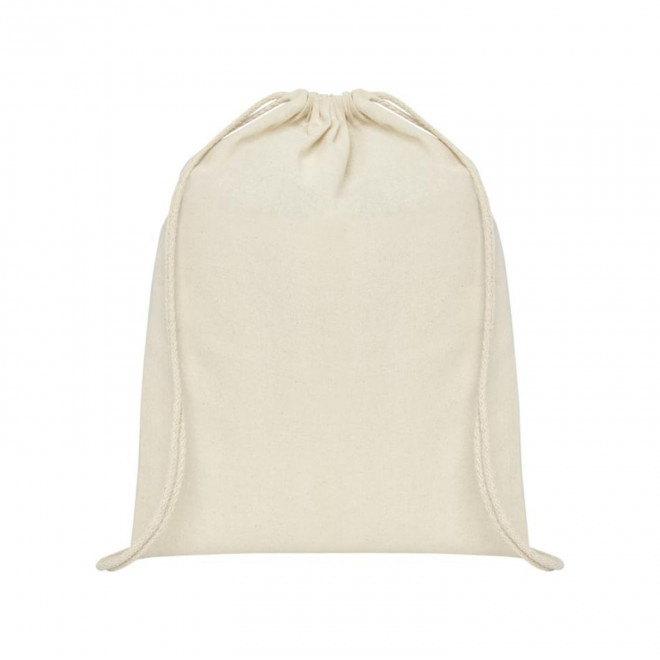 SAC CORDELETTE PERSONNALISE EN COTON ECRU 'RHIDA'