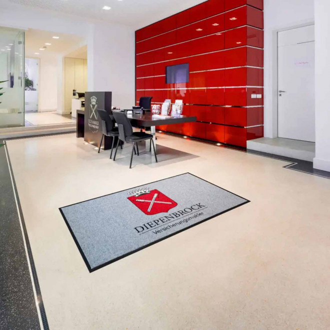 TAPIS D'ACCUEIL PERSONNALISABLE 'BIENVENUE RECYCLE PLUS'