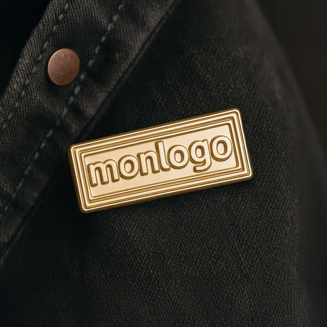 PINS PERSONNALISE A LA FORME EMAIL 'PINZ GOLD'
