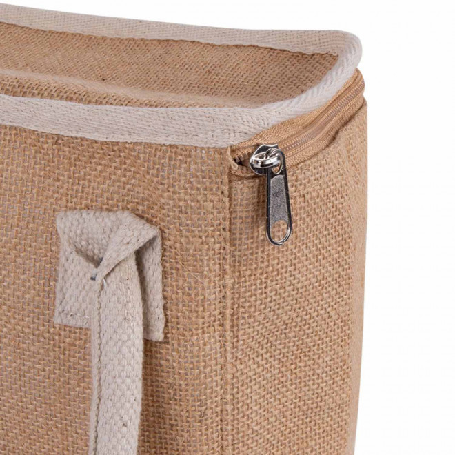 SAC ISOTHERME PERSONNALISABLE COTON ET JUTE 'CHIC'
