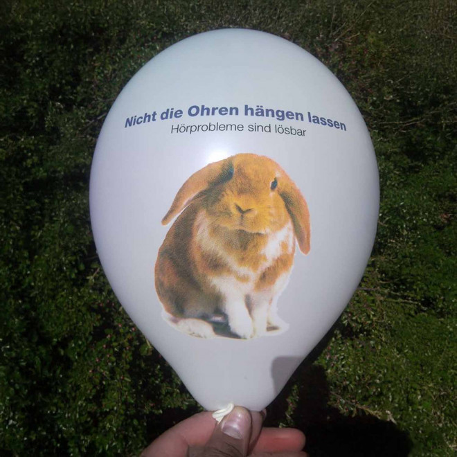 BALLON DE BAUDRUCHE PERSONNALISE ø27 CM 'LUFT QUADRI'