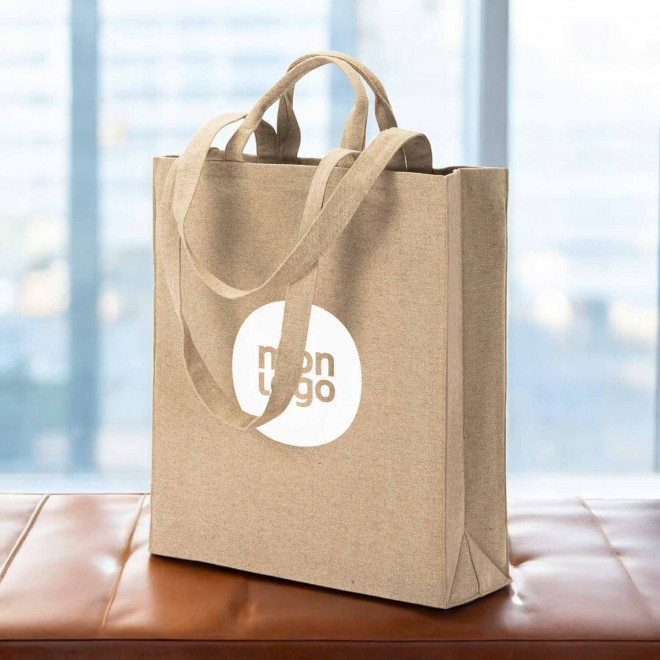 SAC SHOPPING PERSONNALISABLE DOUBLE ANSES 'ANKORA RECYCLE'